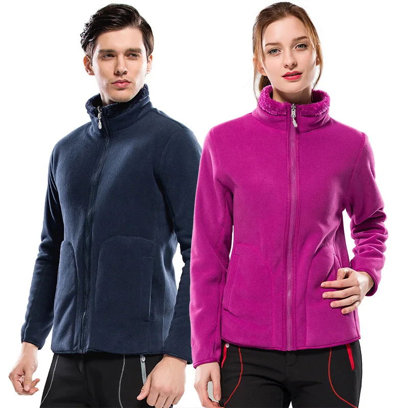 Outdoor Fleece Women's Men's COUPLE'S Polar Fleece Jacket Thick Plus Velvet Warm Double-Sided Coral Fleece
Outdoor Fleece Women's Men's COUPLE'S Polar Fleece Jacket Thick Plus Velvet Warm Double-Sided Coral Fleece