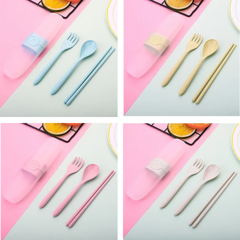 3 Pcs Wheat Straw Cultery Zero Waste Dinnerware Set Environmentally Food Grade Flatware Outdoor Portable Tableware Travel Tools
3 Pcs Wheat Straw Cultery Zero Waste Dinnerware Set Environmentally Food Grade Flatware Outdoor Portable Tableware Travel Tools