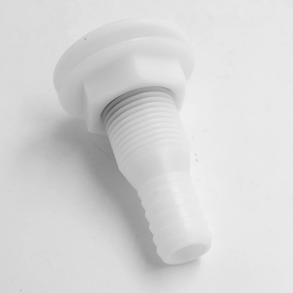 Marine 3/4 Inch Plastic Covered Thru-Hull Bilge Pump Hose Fitting For Boats Marine 3/4 Inch Plastic Covered Thru-Hull Bilge Pump Hose Fitting For Boats