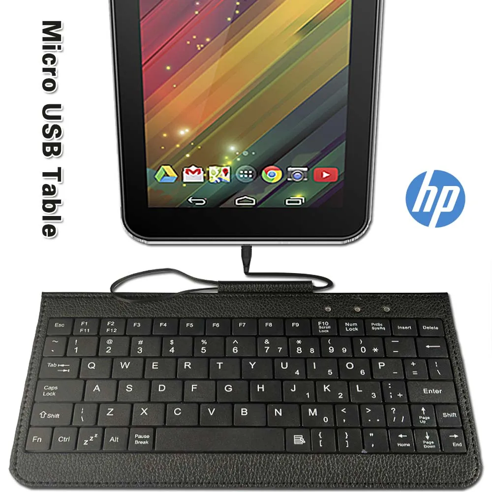 Compact Standard USB Keyboard + PU Leather Folio Stand Case for HP Pro 8 Tablet/HP Slate 7/HP Stream 7 Tablet Case
Compact Standard USB Keyboard + PU Leather Folio Stand Case for HP Pro 8 Tablet/HP Slate 7/HP Stream 7 Tablet Case