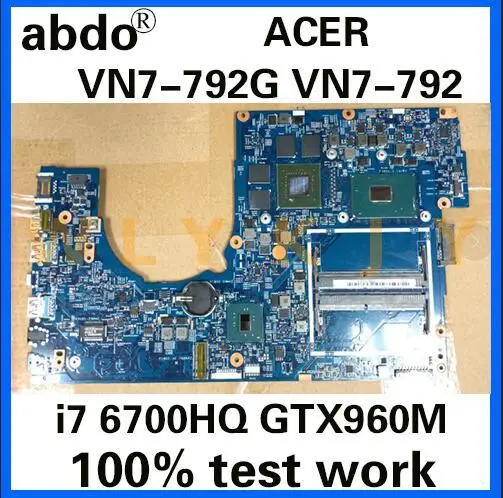 Материнская плата для ноутбука ACER VN7-792 VN7-792G 14307-1M 448.06A12.001M материнская с
