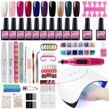 COSCELIA Nail Polish Nail Pen Manicure Tool Set Nail Polish Manicure Set UV LED Lamp Dryer With Nail Polish Polishing Tool
COSCELIA Nail Polish Nail Pen Manicure Tool Set Nail Polish Manicure Set UV LED Lamp Dryer With Nail Polish Polishing Tool