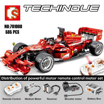 Monster motor 701000 Technic Building Blocks F1 Racing Car MOC Compatible IEGOset RC Remote Control Speed Model Bricks Toys Gift
Monster motor 701000 Technic Building Blocks F1 Racing Car MOC Compatible IEGOset RC Remote Control Speed Model Bricks Toys Gift