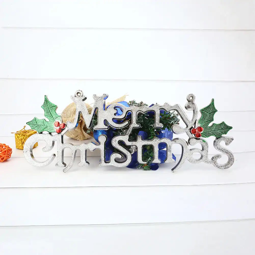 merry christmas tag alphabet hanging card ornaments store