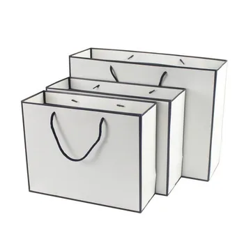 100PCS/LOT 3 Size Available White With Black Side New Style Boutique Paper Bag Gift Packaging Bag With Handle
100PCS/LOT 3 Size Available White With Black Side New Style Boutique Paper Bag Gift Packaging Bag With Handle