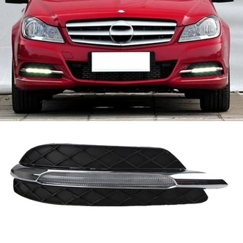 Car Flashing 1Pair DRL For Mercedes Benz W204 C200 C260 C300 C CLASS 2011 2012 2013 Daytime Running Lights Fog head Lamp cover
Car Flashing 1Pair DRL For Mercedes Benz W204 C200 C260 C300 C CLASS 2011 2012 2013 Daytime Running Lights Fog head Lamp cover