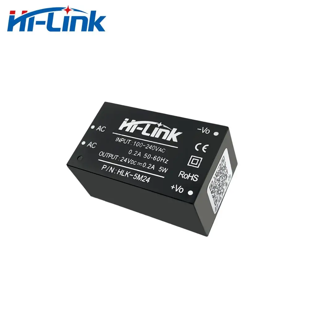 100 240Vac Универсальный Вход 5W 24V DC Выход Питание модуль Hilink 5M24|Адаптеры AC/DC| |
