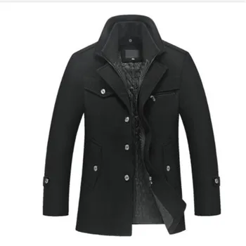 New men's winter padded wool jackets coats removable quilted lining button wool blends pea coat thick padded jacket coat men
New men's winter padded wool jackets coats removable quilted lining button wool blends pea coat thick padded jacket coat men