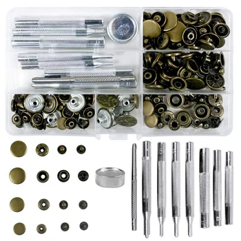 50 Set 4 Sizes Leather Rivets Single Cap Rivet Tubular Metal Studs With 9 Pieces Fixing Tool For Diy Leather Craft, Rivets Repla
50 Set 4 Sizes Leather Rivets Single Cap Rivet Tubular Metal Studs With 9 Pieces Fixing Tool For Diy Leather Craft, Rivets Repla