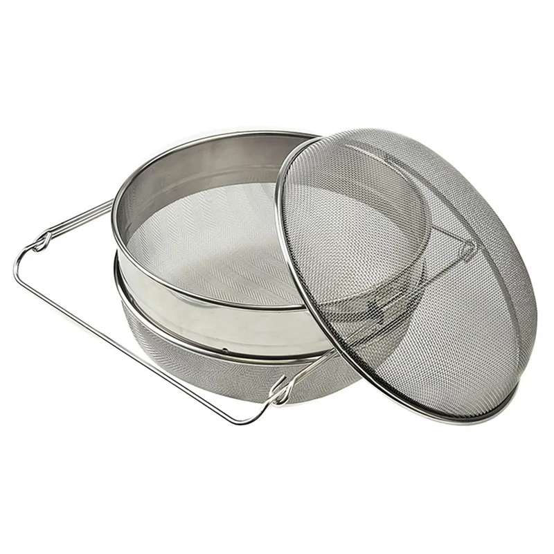 Stainless steel honey filter net layer 80 mesh lower 100 mesh honey filter honey filter bee keeping tools
Stainless steel honey filter net layer 80 mesh lower 100 mesh honey filter honey filter bee keeping tools