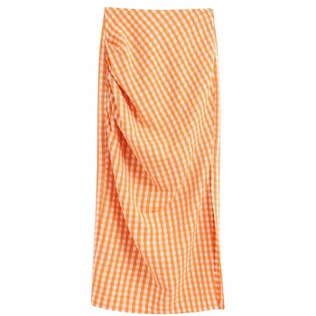 New 2020 Euro women plaid print pleats decoration straight midi skirt faldas mujer ladies side zipper split kimono skirts QUN583
New 2020 Euro women plaid print pleats decoration straight midi skirt faldas mujer ladies side zipper split kimono skirts QUN583