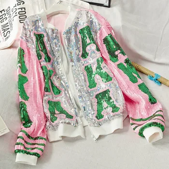 Fashion Party Wear Clothing Women New Sweet Dance Crew Jacket Stage Show Sequins Short Jacket Coat
Fashion Party Wear Clothing Women New Sweet Dance Crew Jacket Stage Show Sequins Short Jacket Coat