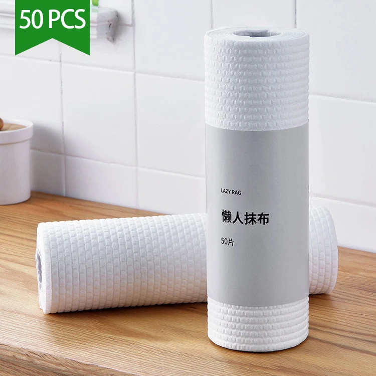 50PCS/Roll Lazy Rag Disposable Cleaning Cloth Non-woven Wet Dry Dish Cloth Absorbent Paper Towel Kitchen Cleaning Cloth Rags
50PCS/Roll Lazy Rag Disposable Cleaning Cloth Non-woven Wet Dry Dish Cloth Absorbent Paper Towel Kitchen Cleaning Cloth Rags