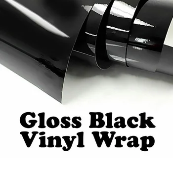 Vehicle Auto Glossy Black Vinyl Wrap Films Stickers Styling Decal Air Bubble Free Car Body Film Replacements
Vehicle Auto Glossy Black Vinyl Wrap Films Stickers Styling Decal Air Bubble Free Car Body Film Replacements