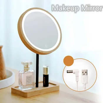 Portable Wooden Desktop LED Makeup Mirror 3X Magnifying USB Charging Adjustable Bright Diffused Light Touch Screen Makeup Tools
Portable Wooden Desktop LED Makeup Mirror 3X Magnifying USB Charging Adjustable Bright Diffused Light Touch Screen Makeup Tools