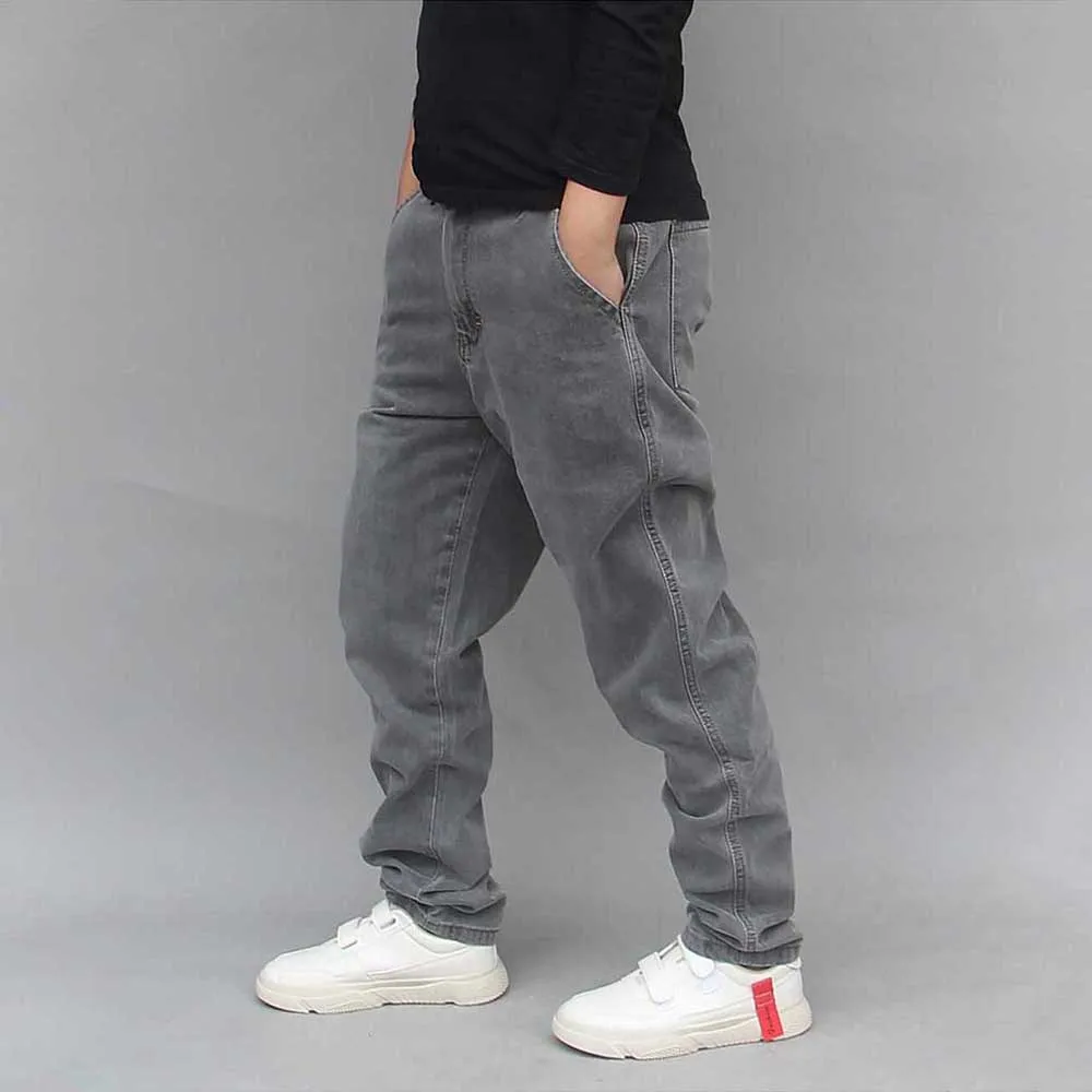 Trendy Patchwork Harem Jeans Men Casual Hip Hop Denim Pants Spliced Design Gray Trousers Loose Baggy Joggers Jeans Man Clothing 
Trendy Patchwork Harem Jeans Men Casual Hip Hop Denim Pants Spliced Design Gray Trousers Loose Baggy Joggers Jeans Man Clothing