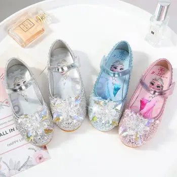 Fashion Cartoon Snow Queen Princess Shoes For Baby Girls Rhinestone Party Flat Shoes Girls Summer Sandals Size 23-36
Fashion Cartoon Snow Queen Princess Shoes For Baby Girls Rhinestone Party Flat Shoes Girls Summer Sandals Size 23-36