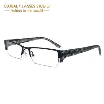 Gentleman Wide Arm Design Frame Glasses Stainless Steel and Acetate Patchwork Men's Eyewear T4302
Gentleman Wide Arm Design Frame Glasses Stainless Steel and Acetate Patchwork Men's Eyewear T4302