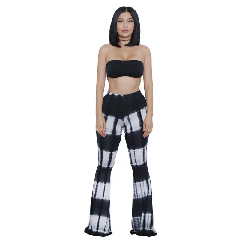 Women Summer Fashion Tie Dye Sleeveless Two-Piece Casual Clothing Set Crop Top Bell-Bottom Pants
Women Summer Fashion Tie Dye Sleeveless Two-Piece Casual Clothing Set Crop Top Bell-Bottom Pants