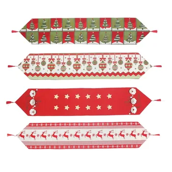 Creative Christmas Decorations Christmas Table Runner Yarn-dyed Jacquard Tablecloth Flag
Creative Christmas Decorations Christmas Table Runner Yarn-dyed Jacquard Tablecloth Flag