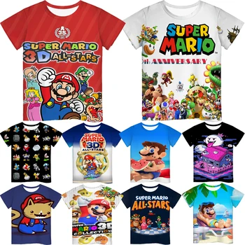 Kids Super Mario 3d All-stars T-shirt Summer Children 3D Print T Shirt Boy Girl Cartoon Anime Tshirt Toddler Short Sleeves Tees
Kids Super Mario 3d All-stars T-shirt Summer Children 3D Print T Shirt Boy Girl Cartoon Anime Tshirt Toddler Short Sleeves Tees