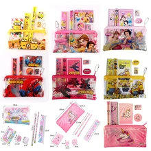1 ensemble enfants kawaii trousse à crayons enfants fournitures scolaires ensemble de papeterie dessin animé toutes sortes de porte-crayon et sac pour garçons et filles(China)