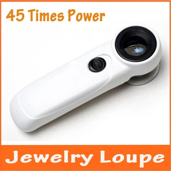 45X 21mm Optical Reading Glass Focusable Portable LED Illuminated Jewelry Magnifier Lighted Loupe with Lamps Magnifying Glass
45X 21mm Optical Reading Glass Focusable Portable LED Illuminated Jewelry Magnifier Lighted Loupe with Lamps Magnifying Glass