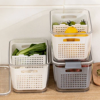 Fresh Vegetable Fruit Organizer Food Grade Storage Containers Fridge Drain Basket Saver Refrigerator Storage Box Organizer Set
Fresh Vegetable Fruit Organizer Food Grade Storage Containers Fridge Drain Basket Saver Refrigerator Storage Box Organizer Set