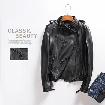 Jacket Winter Genuine Leather Women Korean Spring Autumn 100% Sheepskin Coat Female Real Leather Jacket Women Clothes 2020 7089
Jacket Winter Genuine Leather Women Korean Spring Autumn 100% Sheepskin Coat Female Real Leather Jacket Women Clothes 2020 7089