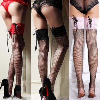 Women Sexy Stocking Solid Color Lace Mesh Fishnet Bandage Over Knee Thigh Stocking Sexy Exotic Costume Accessories
Women Sexy Stocking Solid Color Lace Mesh Fishnet Bandage Over Knee Thigh Stocking Sexy Exotic Costume Accessories