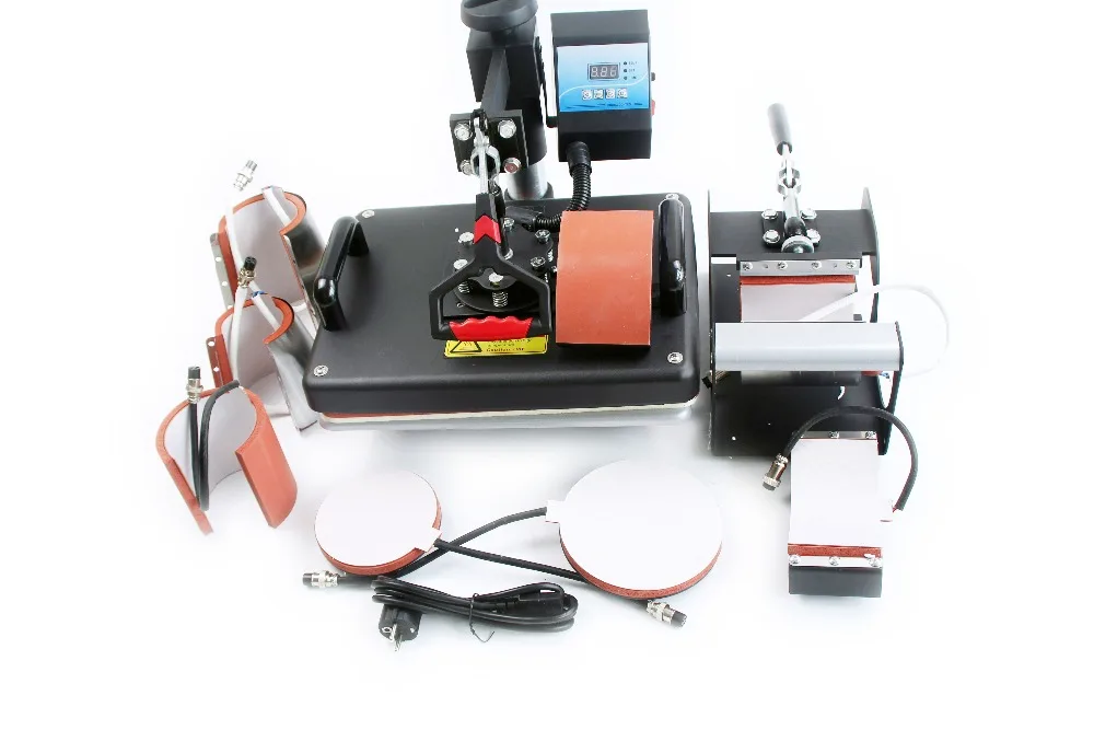 Free shipping 7 in 1 heat press machine 7in1sublimation heat transfer machine Multifunctional for mug t-shirt cap plate printing
Free shipping 7 in 1 heat press machine 7in1sublimation heat transfer machine Multifunctional for mug t-shirt cap plate printing