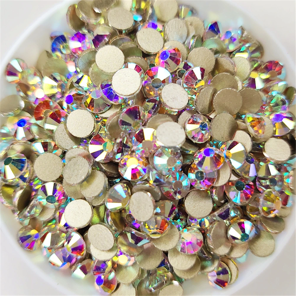 Top Glitter Crystal AB Gold Base Rhinestones SS3-SS40 Non Hot Fix FlatBack Strass Sewing & Fabric Garment Nail Art Decorations
Top Glitter Crystal AB Gold Base Rhinestones SS3-SS40 Non Hot Fix FlatBack Strass Sewing & Fabric Garment Nail Art Decorations
