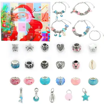 Christmas Countdown Calendar DIY Jewelry Advent Calendar Set DIY Bracelet Accessory Set Wonderful Christmas Gift For Children
Christmas Countdown Calendar DIY Jewelry Advent Calendar Set DIY Bracelet Accessory Set Wonderful Christmas Gift For Children