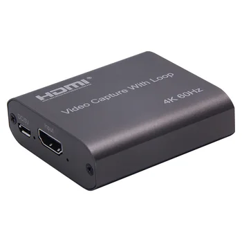 ALLOYSEED 4K 1080P USB Loop Out Dongle HDMI capture Card for Live Streaming Game DVD Camera Audio Video Recording Box
ALLOYSEED 4K 1080P USB Loop Out Dongle HDMI capture Card for Live Streaming Game DVD Camera Audio Video Recording Box