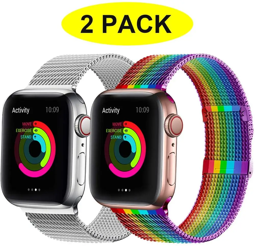 Bands for Apple Watch 38mm 40mm 42mm 44mm, Stainless Steel Mesh Metal Milanese Loop Replacement Band For iWatch Series 5/4/3/2/1
Bands for Apple Watch 38mm 40mm 42mm 44mm, Stainless Steel Mesh Metal Milanese Loop Replacement Band For iWatch Series 5/4/3/2/1