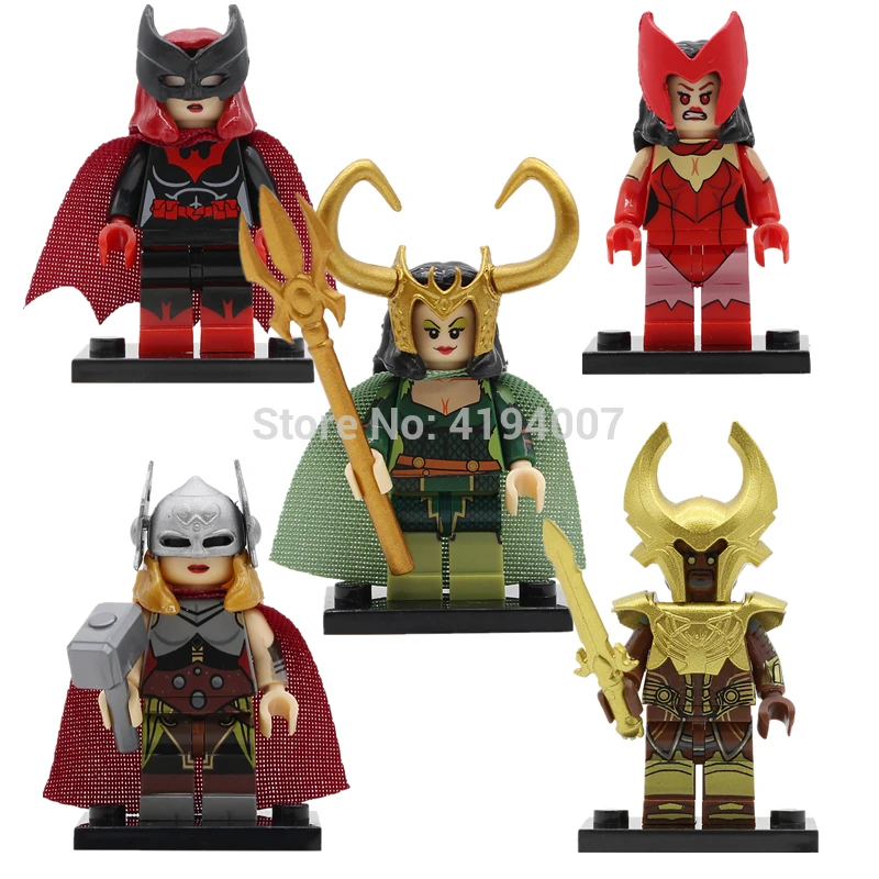 Single Super Hero Lady Knight Figure Scarlet Witch Lady Loki Thor Building Blocks Movie Set Model Kits Bricks Toy Legoing
Single Super Hero Lady Knight Figure Scarlet Witch Lady Loki Thor Building Blocks Movie Set Model Kits Bricks Toy Legoing