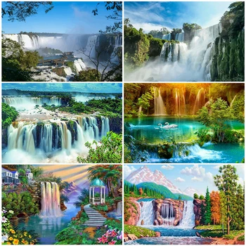 AZQSD Unframe DIY Oil Painting By Numbers Waterfall Home Decoration Acrylic Paint Drawing By Numbers Scenery Unique Gift
AZQSD Unframe DIY Oil Painting By Numbers Waterfall Home Decoration Acrylic Paint Drawing By Numbers Scenery Unique Gift