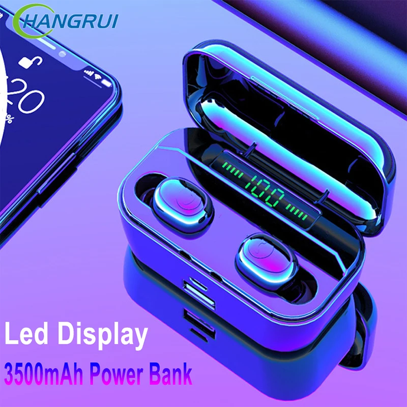 Led Display Wireless Bluetooth 5.0 Earphone Stereo Headset Airbuds Earbuds 3500mAh Power Bank auriculares PK G6s F9 M1 With Mic
Led Display Wireless Bluetooth 5.0 Earphone Stereo Headset Airbuds Earbuds 3500mAh Power Bank auriculares PK G6s F9 M1 With Mic