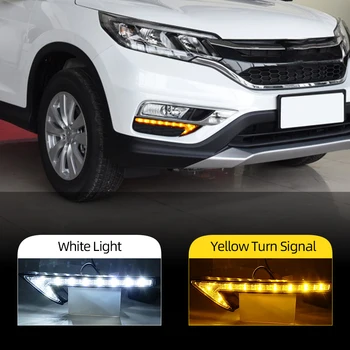 Car Flashing 2Pcs For Honda CRV CR-V 2015 2016 LED DRL daytime running light with turn signal yellow function daylight
Car Flashing 2Pcs For Honda CRV CR-V 2015 2016 LED DRL daytime running light with turn signal yellow function daylight