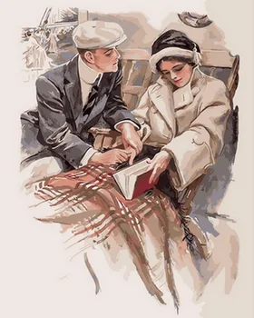 Unframe diy oil picture oil paintings by numbers figure painting paint by number for home decor 4050cm reading book
Unframe diy oil picture oil paintings by numbers figure painting paint by number for home decor 4050cm reading book