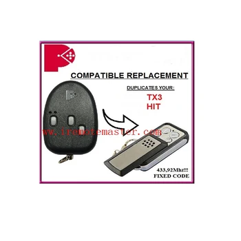 For TX3,HIT garage door remote control duplicator 433,92MHZ FIXED CODE free shipping
For TX3,HIT garage door remote control duplicator 433,92MHZ FIXED CODE free shipping