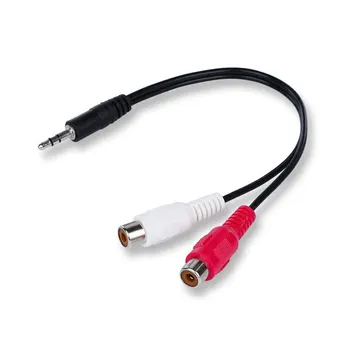 3.5 Jack Male to 2RCA 2AV Female Converter Cable Stereo Audio Adapter Cables Y Splitter Headphone Adapter Cable for DVD TV VCD
3.5 Jack Male to 2RCA 2AV Female Converter Cable Stereo Audio Adapter Cables Y Splitter Headphone Adapter Cable for DVD TV VCD