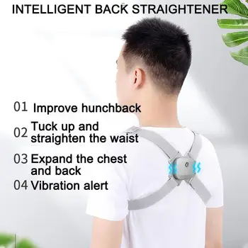 Gray Vibration Alert Clavicle Posture Corrector Adult Children Shoulder Correction Belt Back Brace Posture Support Lumbar Corset
Gray Vibration Alert Clavicle Posture Corrector Adult Children Shoulder Correction Belt Back Brace Posture Support Lumbar Corset