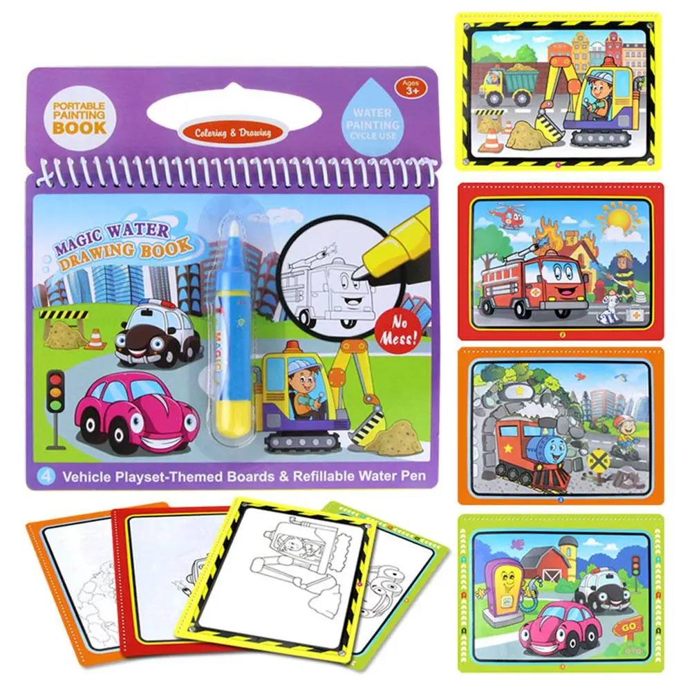 Kids Reusable Magic Water Painting Book Kids Coloring Doodle Drawing Board Toys For Kids Education Toys Birthday Gift With pen
Kids Reusable Magic Water Painting Book Kids Coloring Doodle Drawing Board Toys For Kids Education Toys Birthday Gift With pen