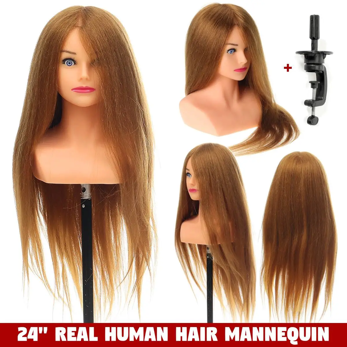24 Inches Hairdressing Mannequin Head With 100% Natural Human Hair For Hairstyles Hairdressers Curling Practice Training Head
24 Inches Hairdressing Mannequin Head With 100% Natural Human Hair For Hairstyles Hairdressers Curling Practice Training Head