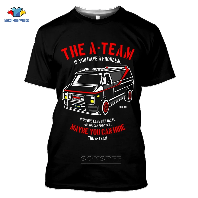 SONSPEE A Team Auto Car T Shirt Fun Film 3D Print The A-TEAM Auto Car Men T-Shirts Short Sleeve Novelty Movie Harajuku TShirt
SONSPEE A Team Auto Car T Shirt Fun Film 3D Print The A-TEAM Auto Car Men T-Shirts Short Sleeve Novelty Movie Harajuku TShirt
