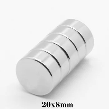 

1/2/5/10/20/50pcs 20x8 N35 Round Magnets 20mmx8mm Neodymium Magnetic 20x8mm Permanent NdFeB Super Strong Powerful Magnet 20*8 mm