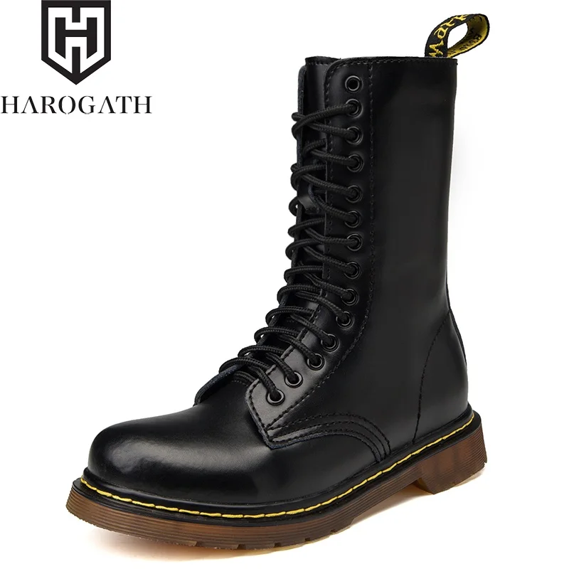 HAROGATH Brand Designer Motorcycle Boots Men Leather Mid-Calf Martin Man Boots Winter Short Plush Shoes Male Botas Moto Hombre
HAROGATH Brand Designer Motorcycle Boots Men Leather Mid-Calf Martin Man Boots Winter Short Plush Shoes Male Botas Moto Hombre