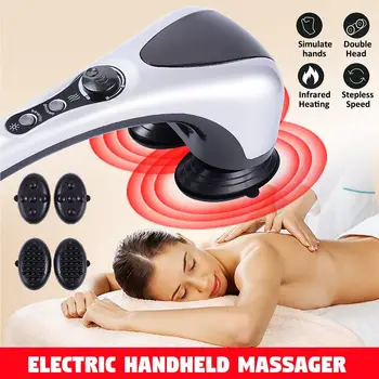 Electric Handheld Massager Machine Full Body Neck Vertebra Heated Back Muscle Relax Vibrating Deep Tissue Massage Health Care
Electric Handheld Massager Machine Full Body Neck Vertebra Heated Back Muscle Relax Vibrating Deep Tissue Massage Health Care