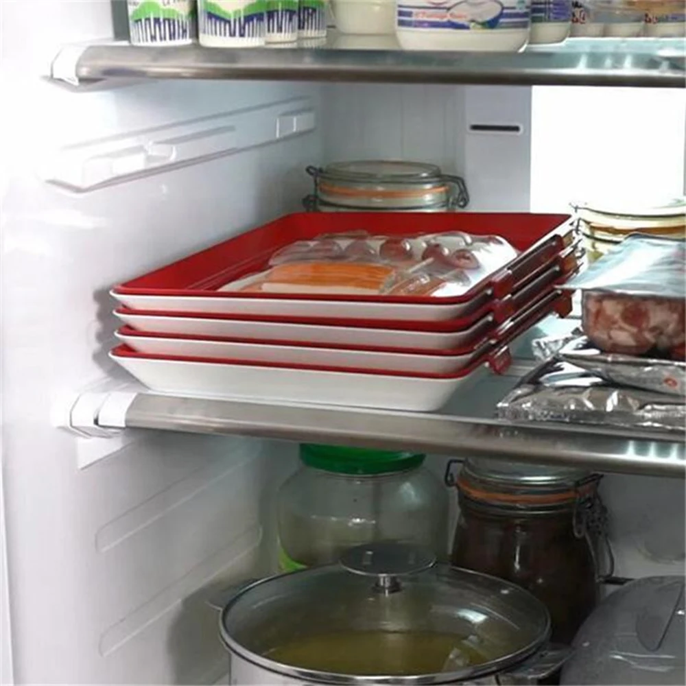 Creative Food Preservation Tray Plastic Food Storage Container Set Refrigerator Food Fresh Storage Microwave Cover 1/2/4/6PC
Creative Food Preservation Tray Plastic Food Storage Container Set Refrigerator Food Fresh Storage Microwave Cover 1/2/4/6PC